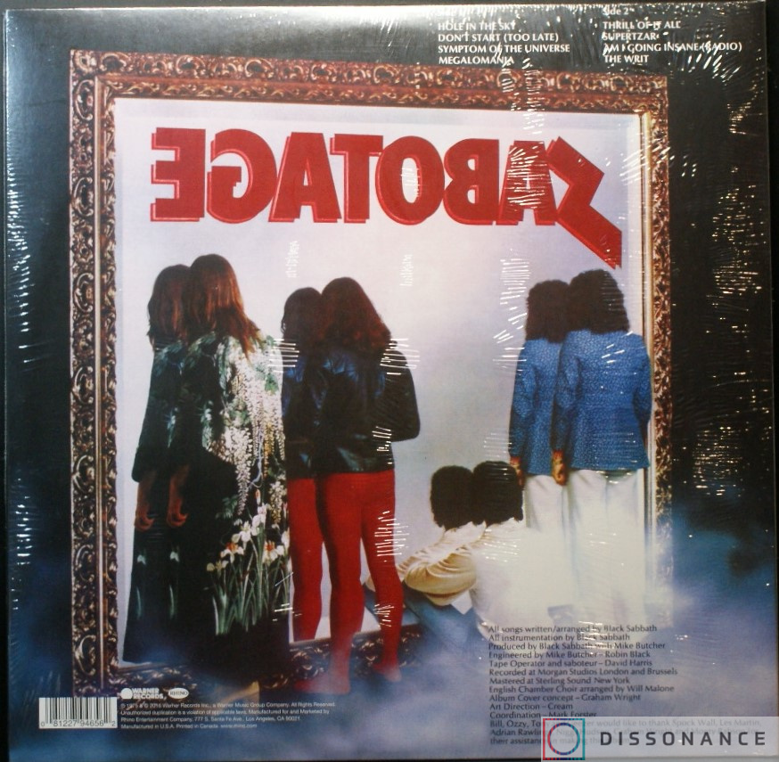 Виниловая пластинка Black Sabbath - Sabotage (1975) - фото 1