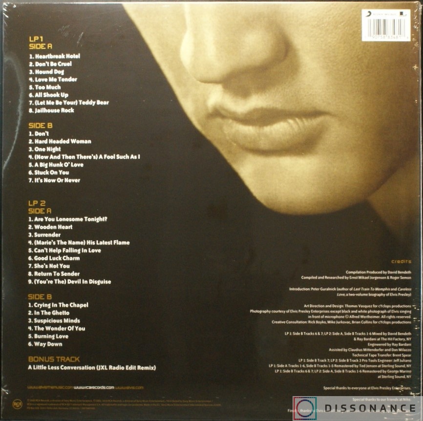 Виниловая пластинка Elvis Presley - 30 Number 1 Hits (2002) - фото 1