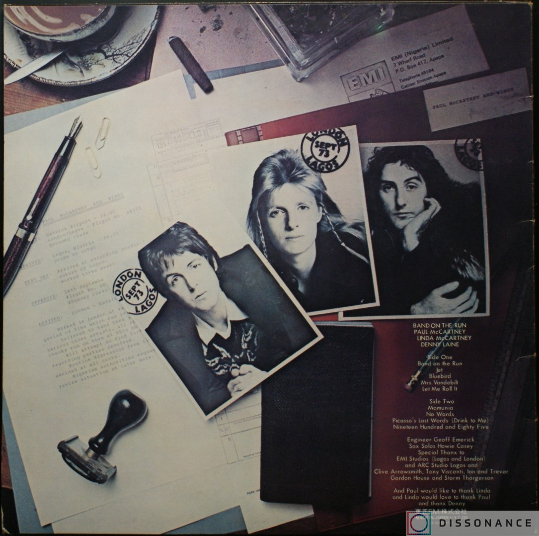 Виниловая пластинка Paul McCartney - Band On The Run (1973) - фото 1