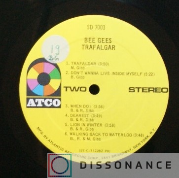 Виниловая пластинка Bee Gees - Trafalgar (1971) - фото 2