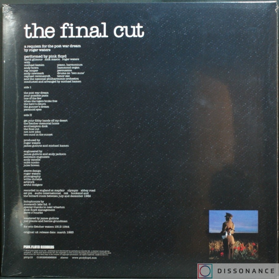 Виниловая пластинка Pink Floyd - Final Cut (1983) - фото 1