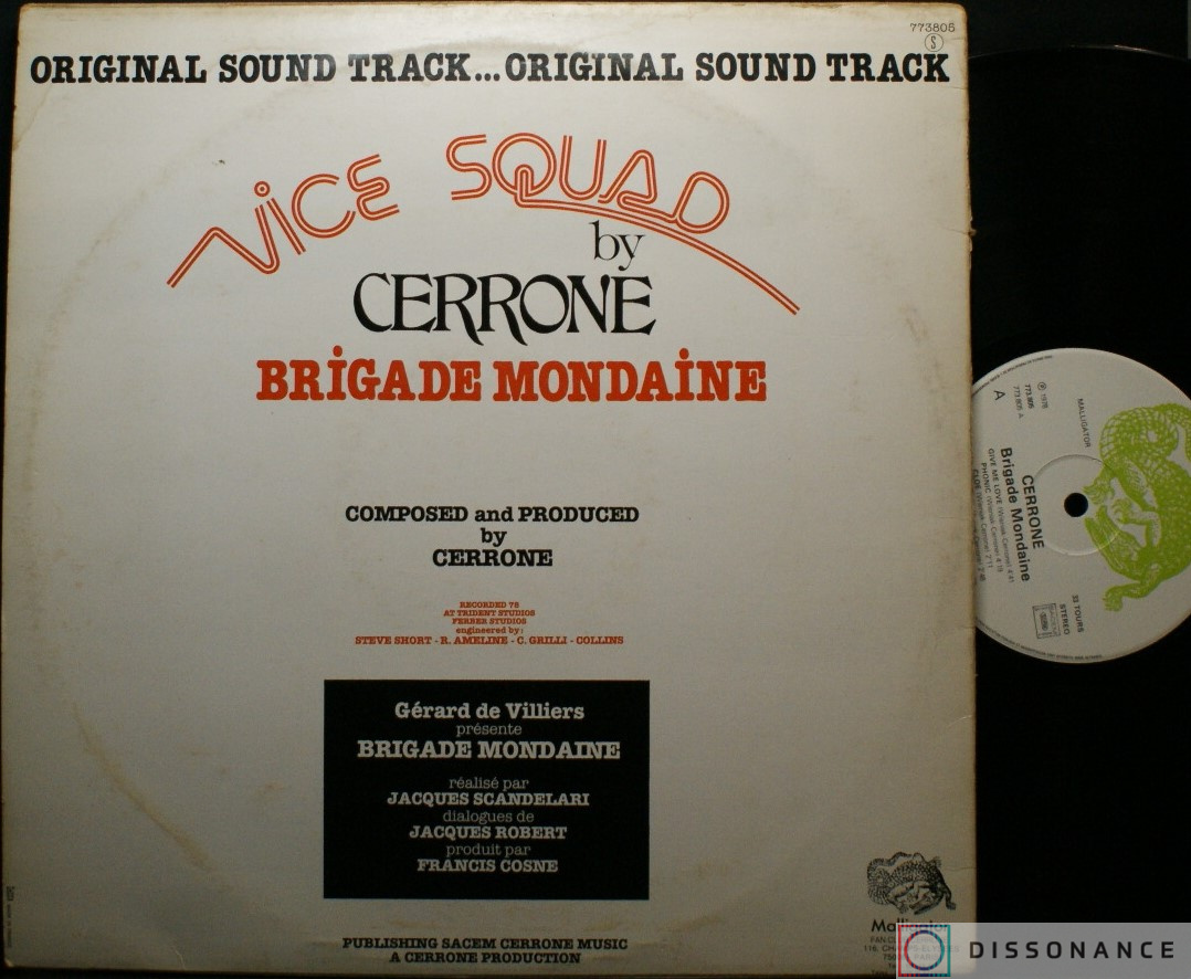 Виниловая пластинка Cerrone - Brigade Mondaine (1978) - фото 1